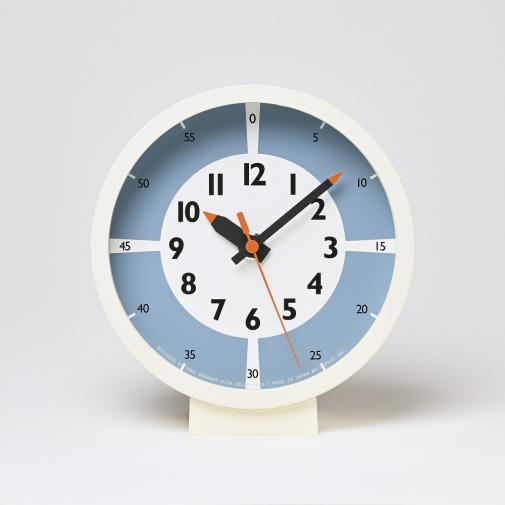 fun pun clock with color! for table　ふんぷんくろっく ウィズ カラー フォア テーブル　ライトブルー